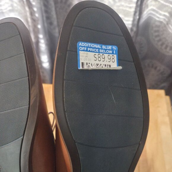 Vince Comuto Men's Lawson Oxford Cognac color size 9M NWT - Picture 10 of 10